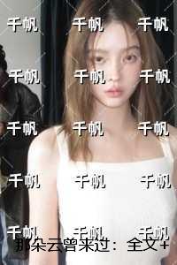 那朵云曾来过:全文+后续+结局